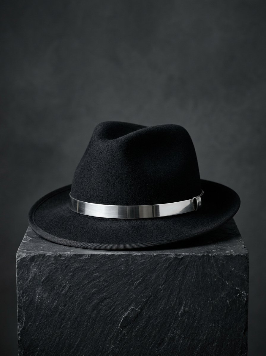 Sculpted Brim Fedora